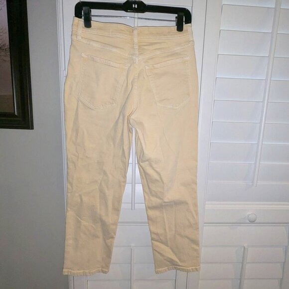 Banana Republic Washwell Crop Light Wash Straight Leg High Rise Denim Jeans Pant - Picture 2 of 2